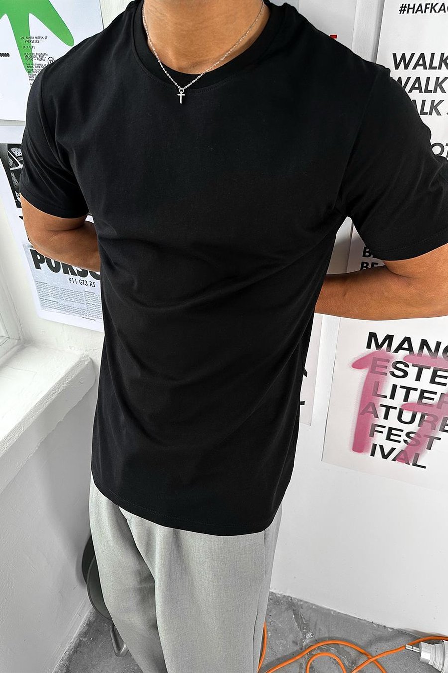 Siyah Basic Premium Regular Fit Tişört