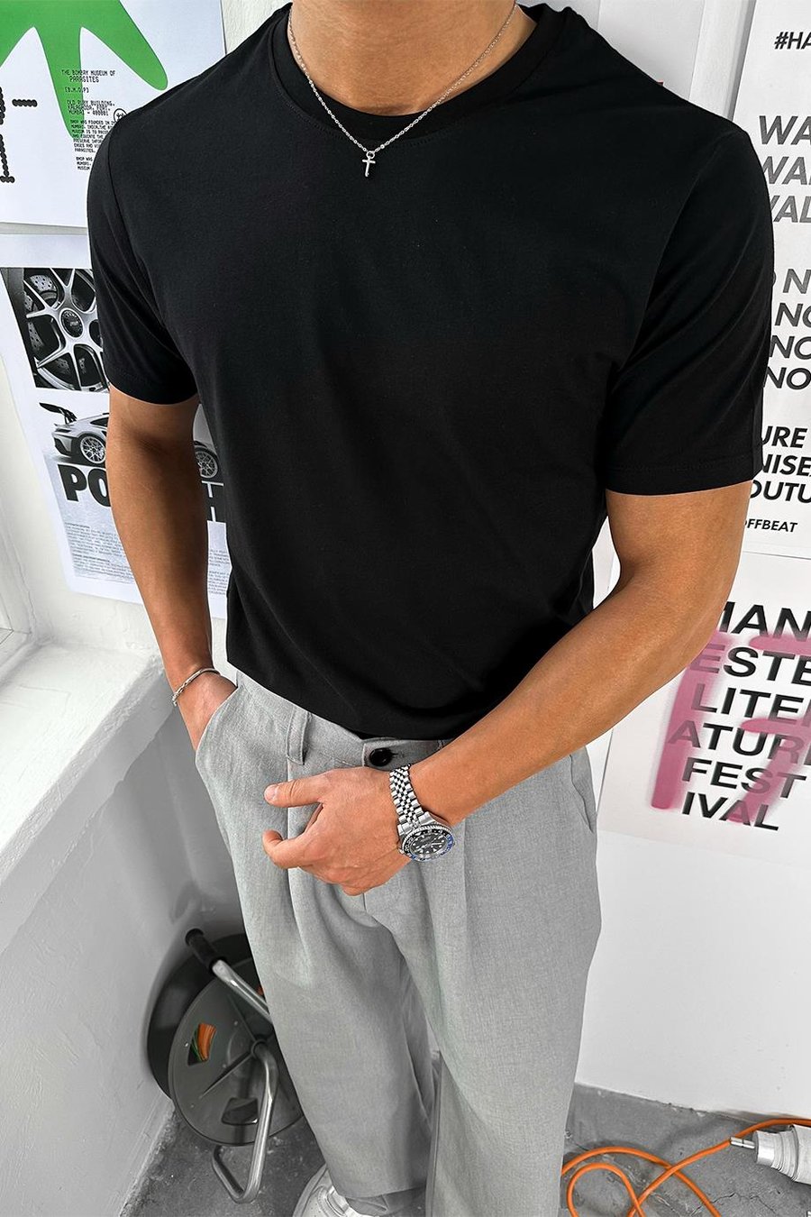 Siyah Basic Premium Regular Fit Tişört
