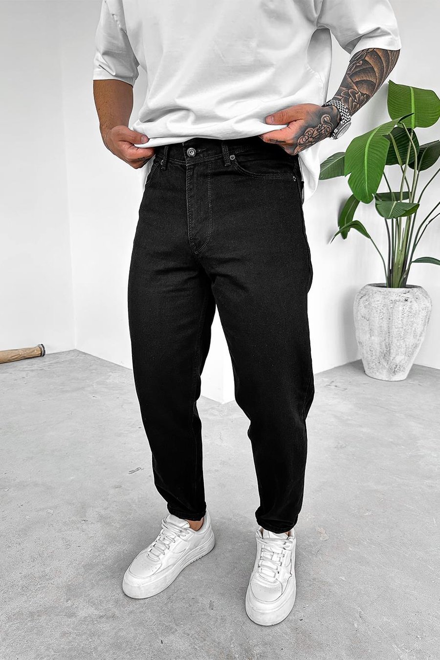Siyah Basic Premium Regular Pantolon