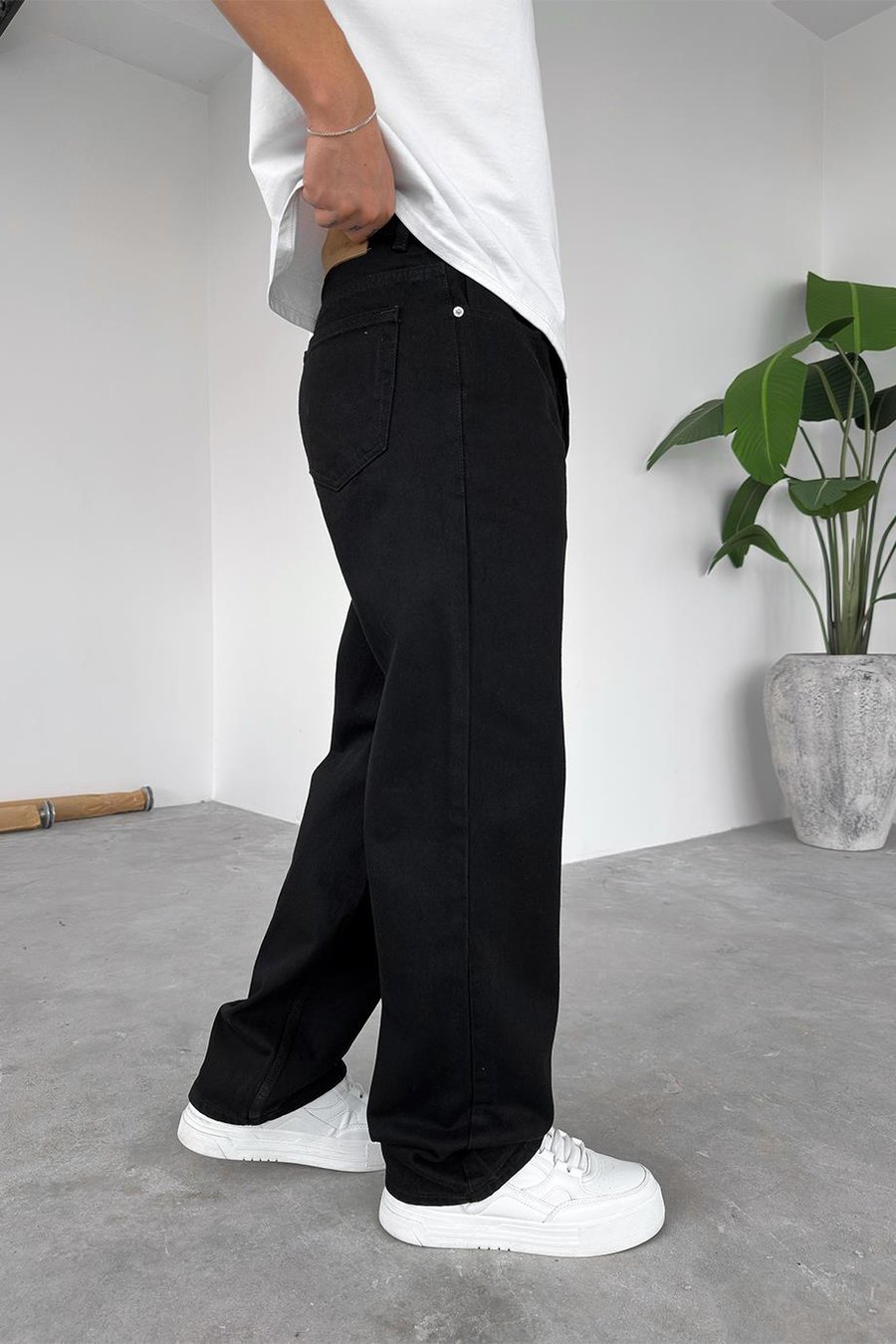 Siyah Basic Premium Regular Pantolon