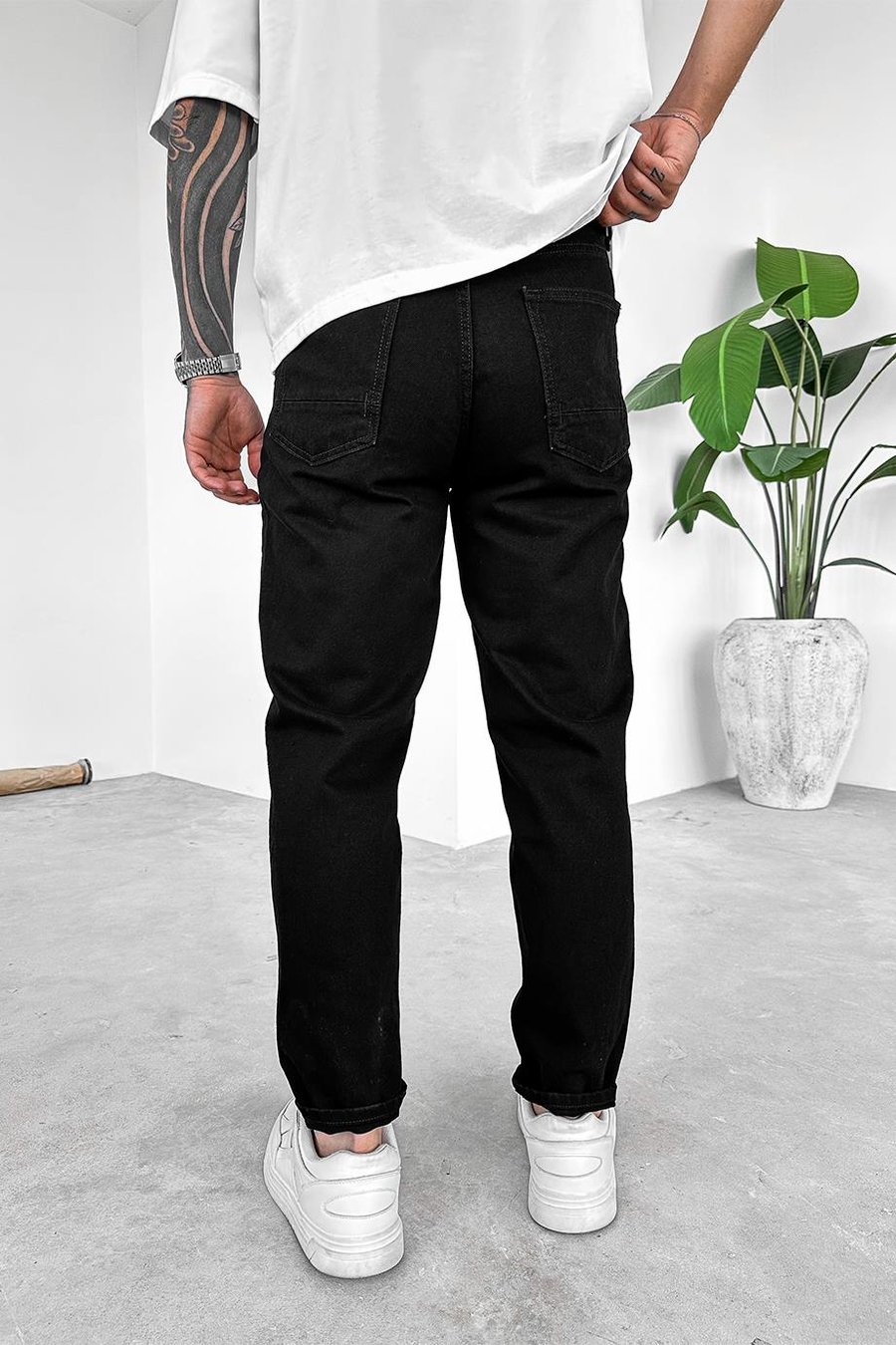 Siyah Basic Premium Regular Pantolon