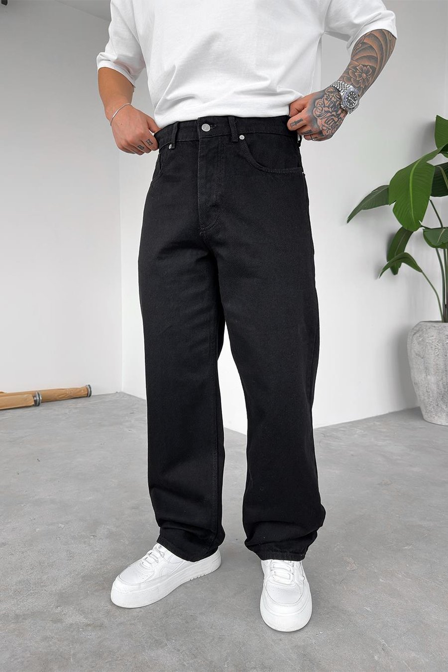 Siyah Basic Premium Regular Pantolon
