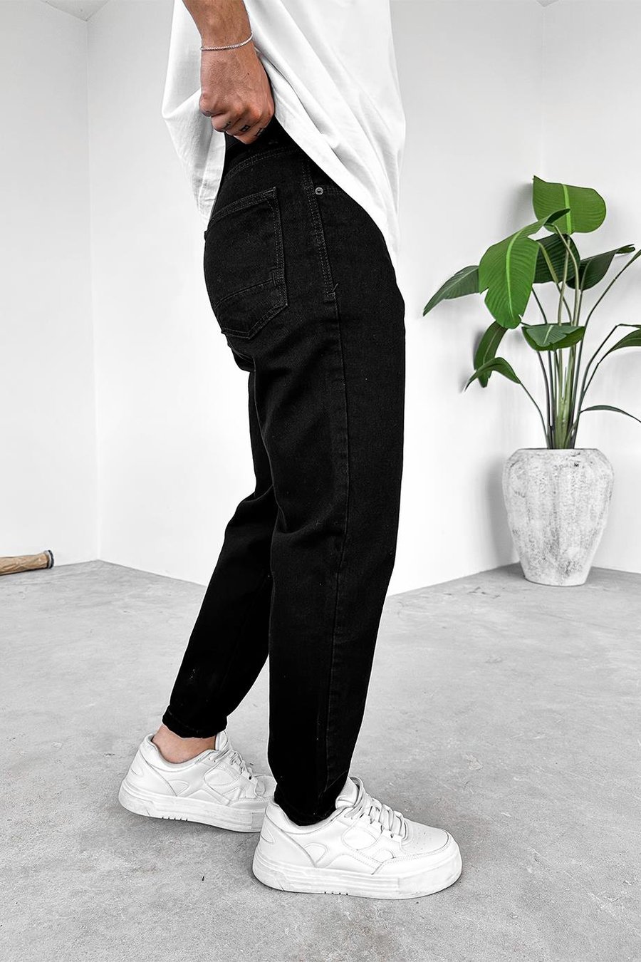 Siyah Basic Premium Regular Pantolon