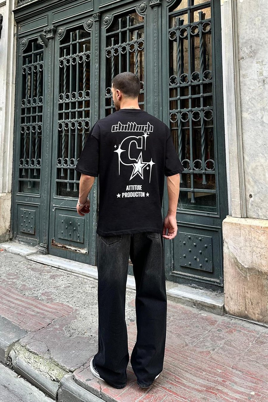 Siyah Chill High PM Oversize Tişört