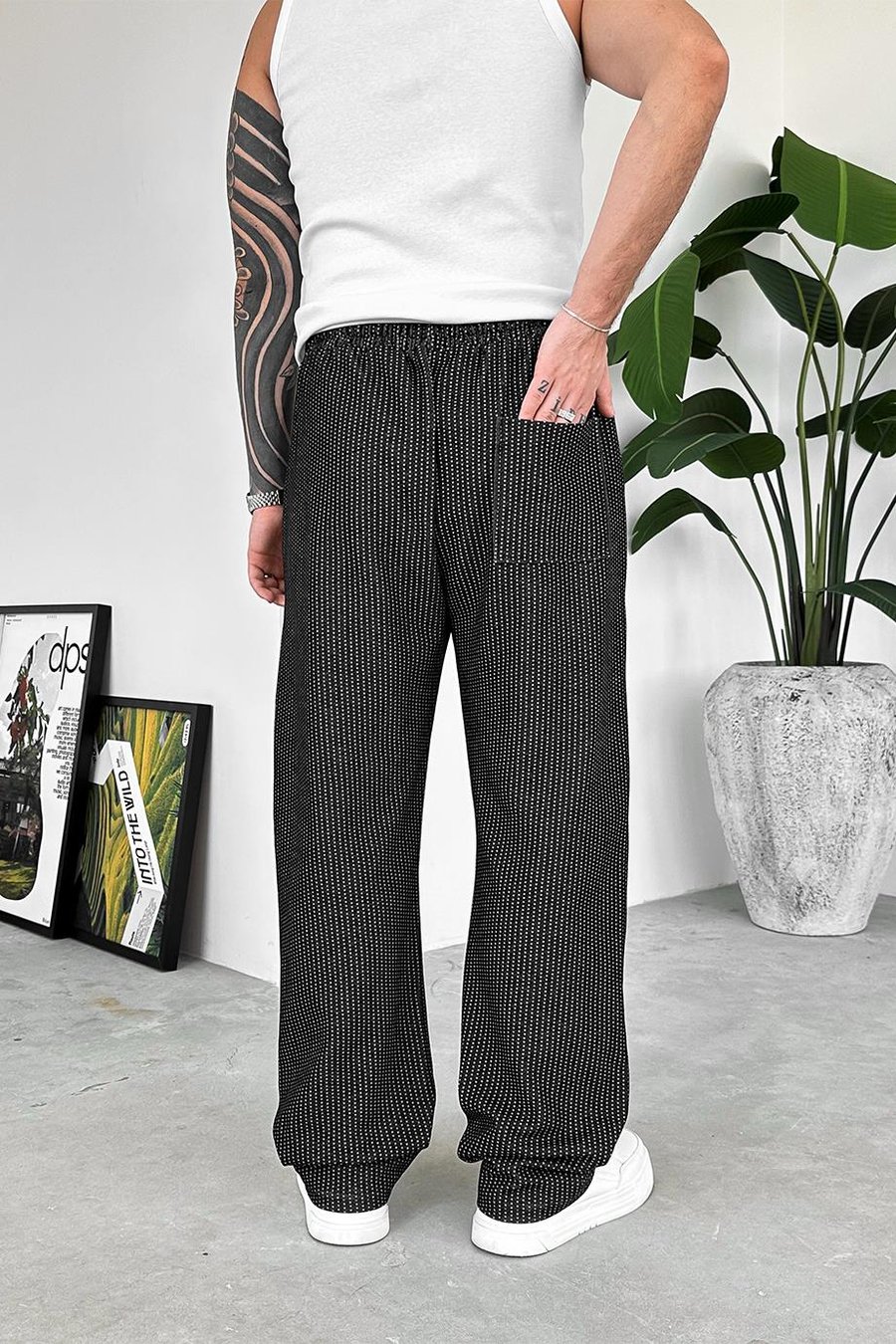 Siyah Chill Zone Baggy Pantolon