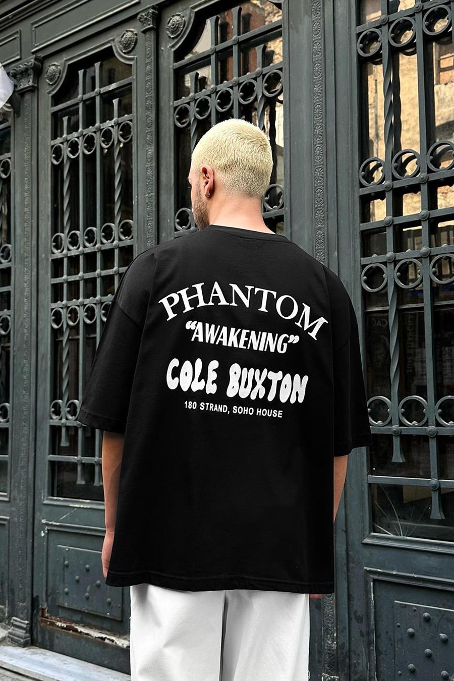 Siyah Cole Buxton OUTPLENTY PREMİUM Oversize Tişört