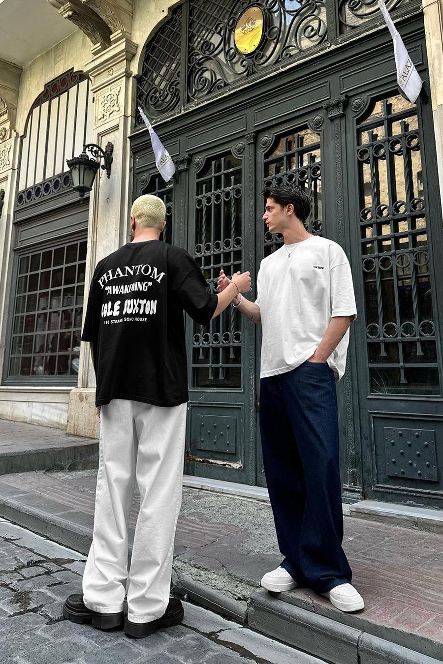 Siyah Cole Buxton OUTPLENTY PREMİUM Oversize Tişört