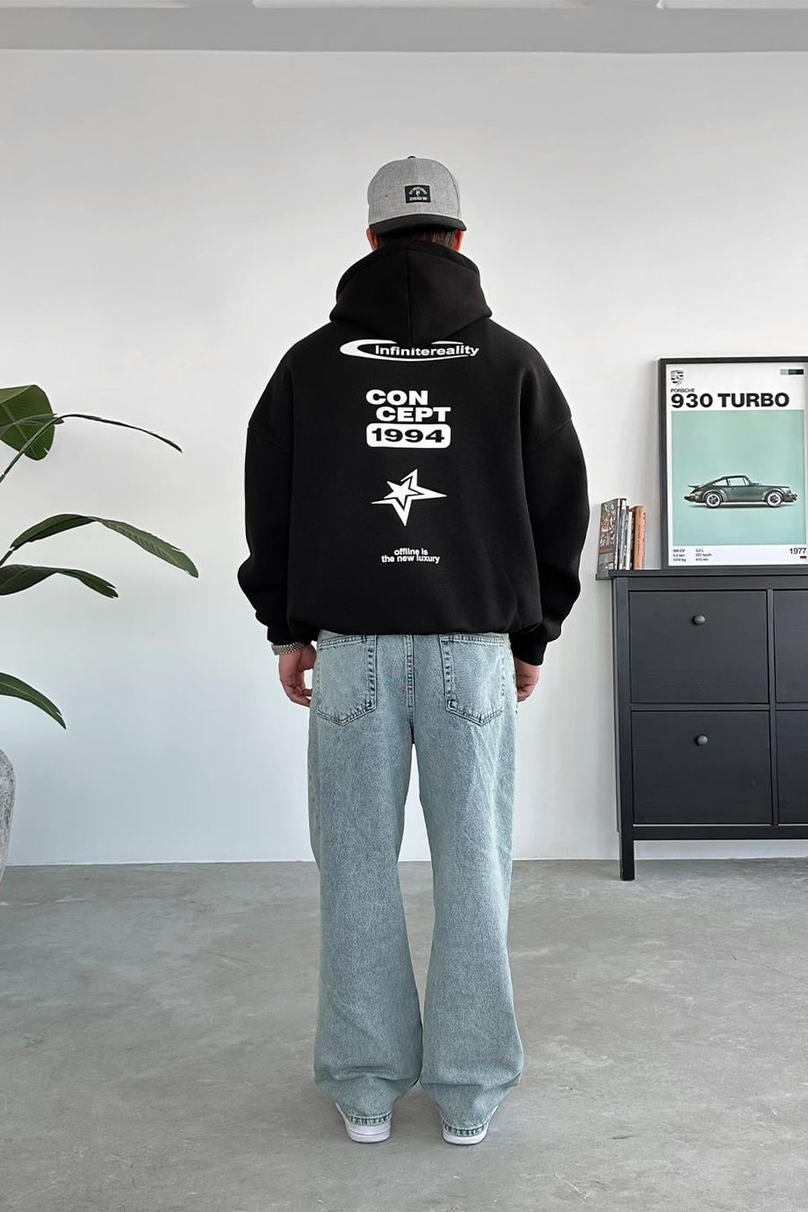 Siyah Concept Oversize Sweatshirt