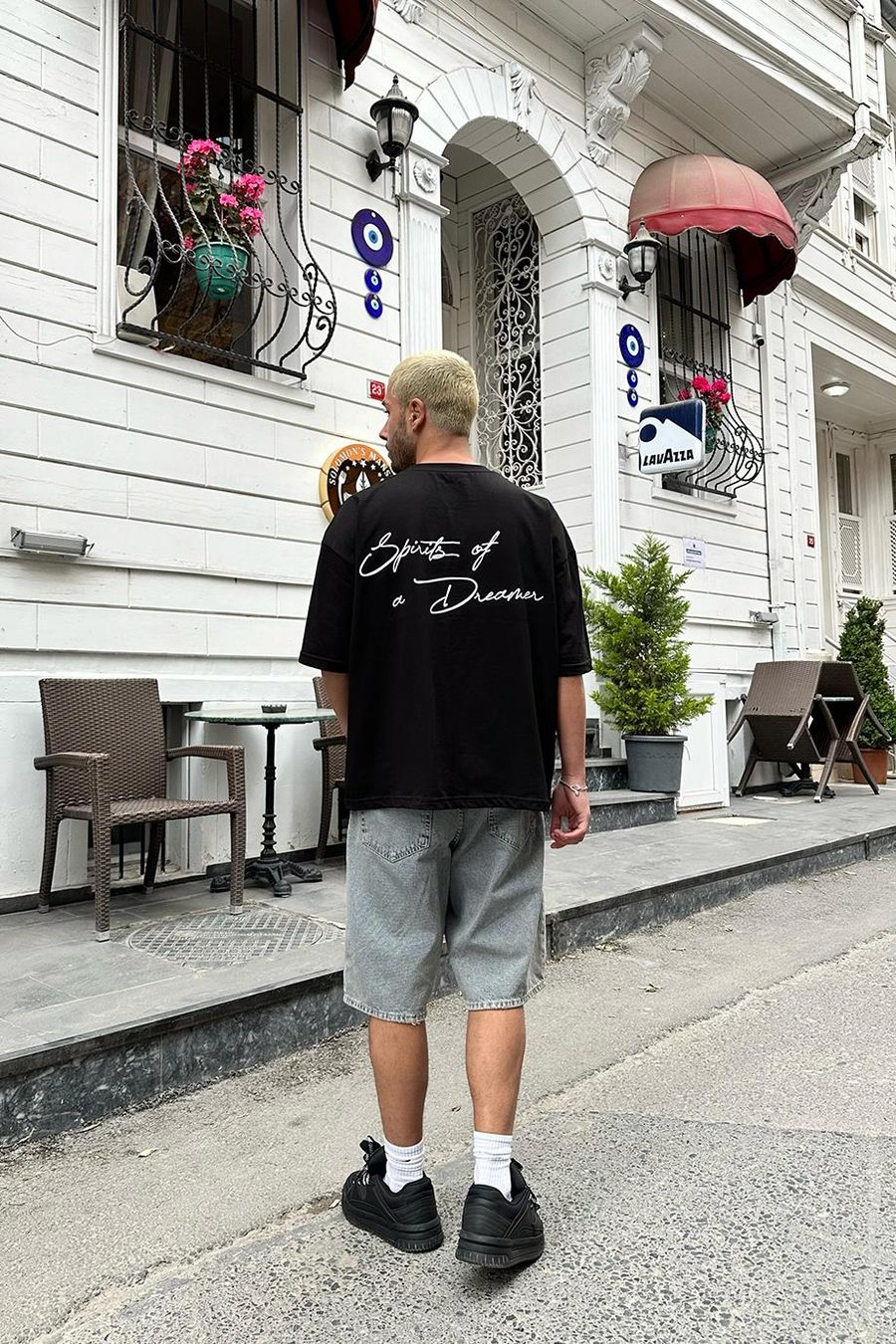 Siyah Dreamer OUTPLENTY PREMİUM Oversize Tişört