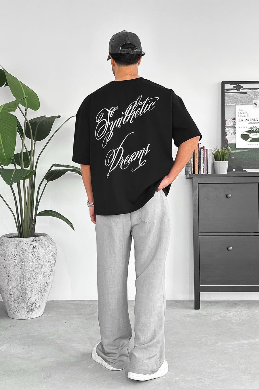 Siyah Dreams OUTPLENTY PREMİUM Oversize Tişört
