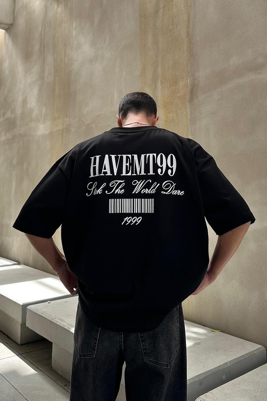 Siyah Havemt99 OUTPLENTY PREMİUM Oversize Tişört