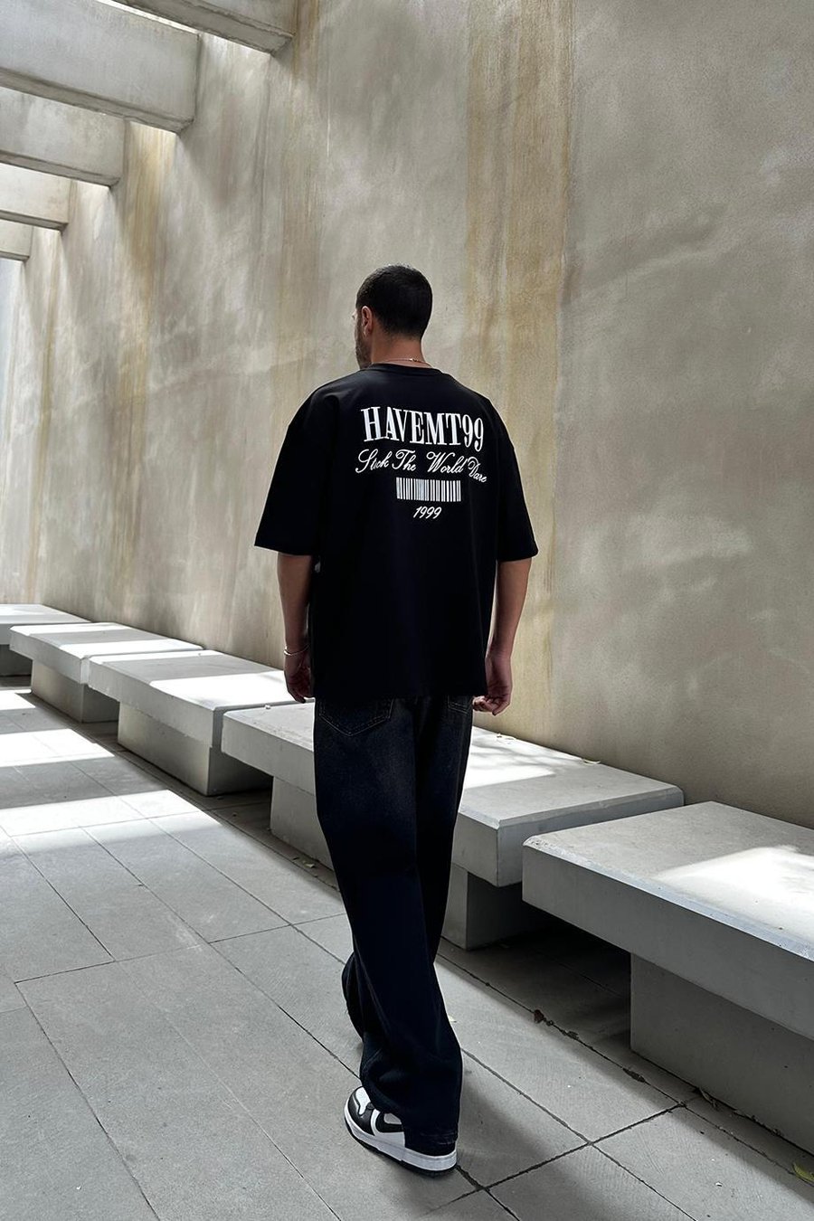 Siyah Havemt99 OUTPLENTY PREMİUM Oversize Tişört