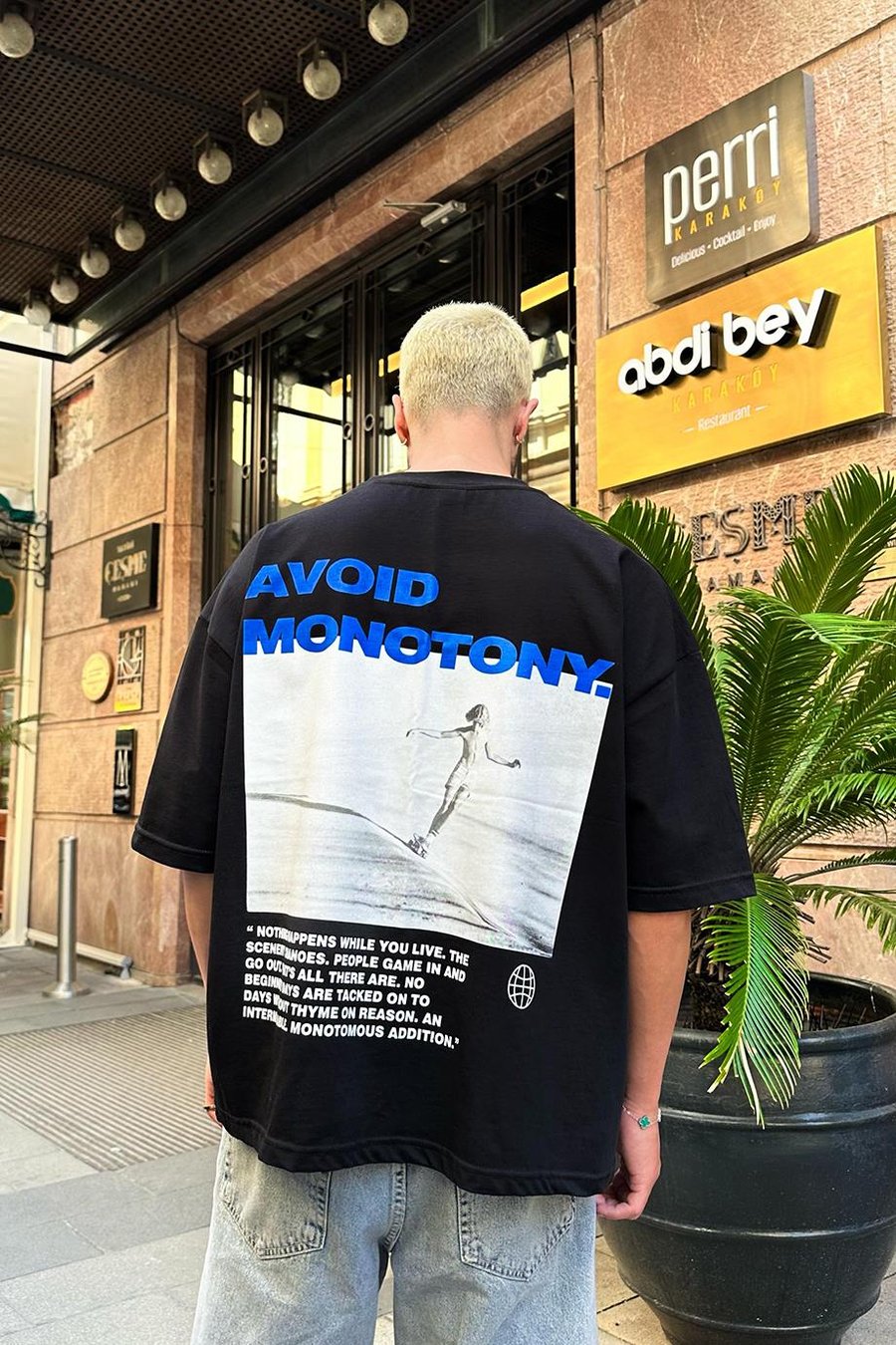 Siyah Monotony OUTPLENTY PREMİUM Oversize