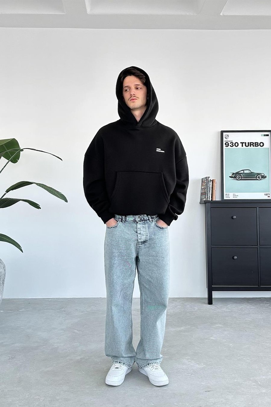 Siyah Monotony Oversize Sweatshirt