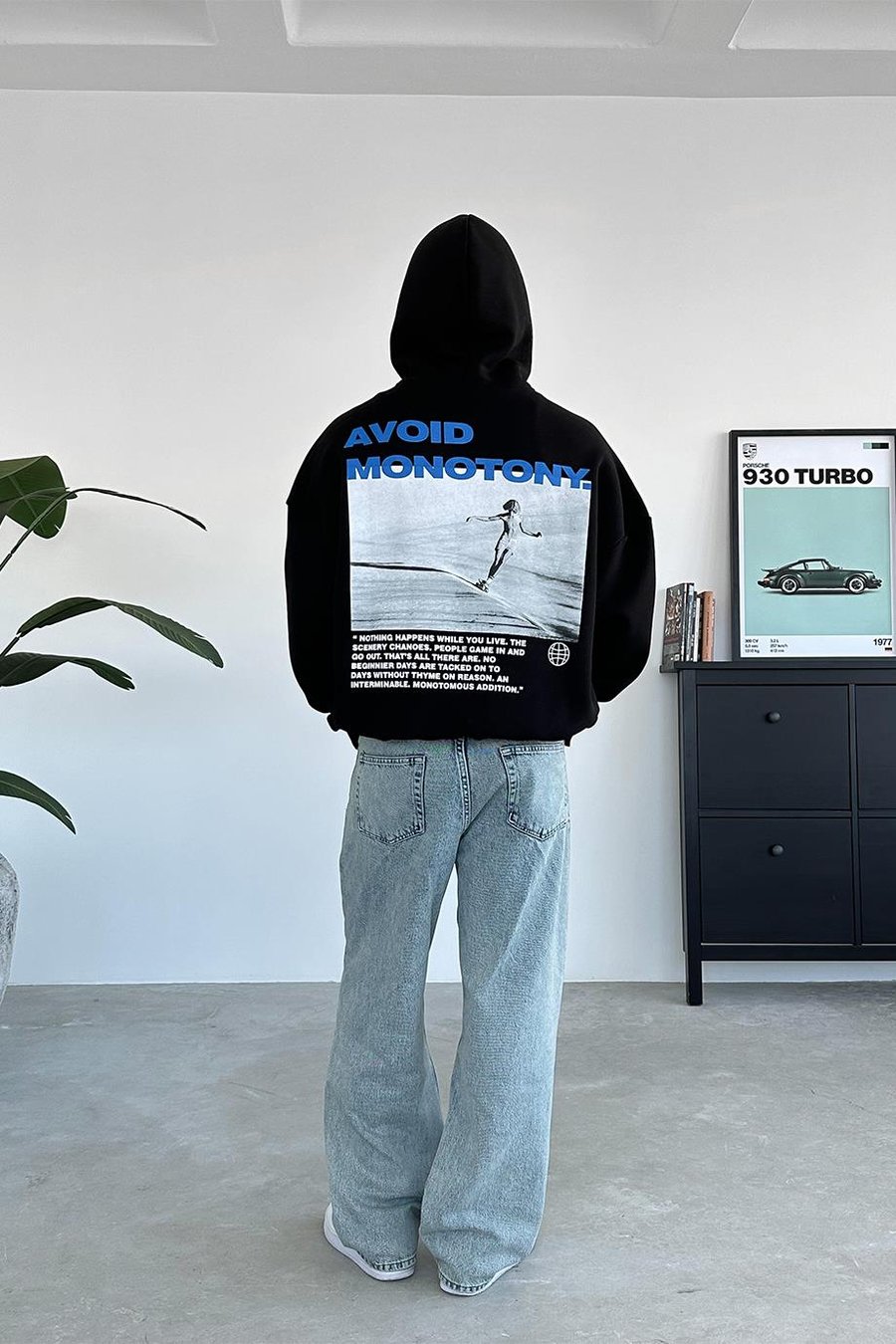 Siyah Monotony Oversize Sweatshirt