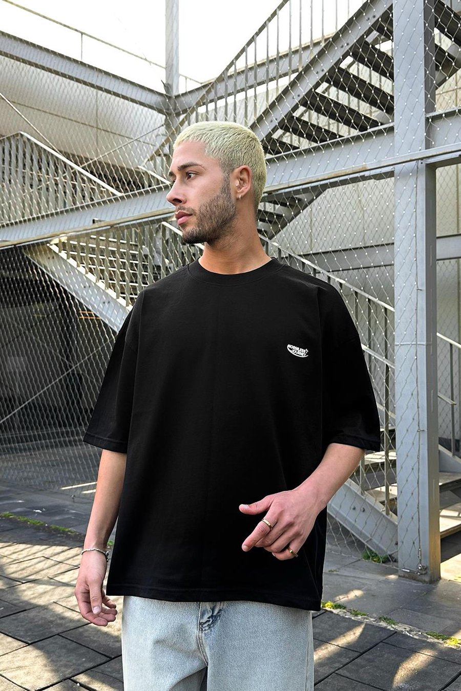 Siyah Normless OUTPLENTY PREMİUM Oversize Tişört