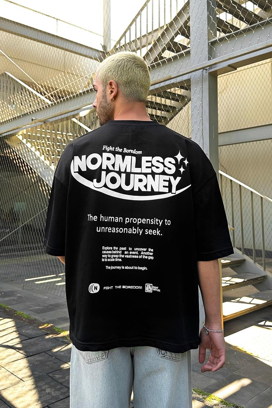 Siyah Normless OUTPLENTY PREMİUM Oversize Tişört