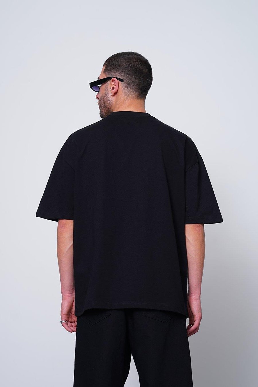 Siyah Passion Nakış Detay PM Oversize Tişört