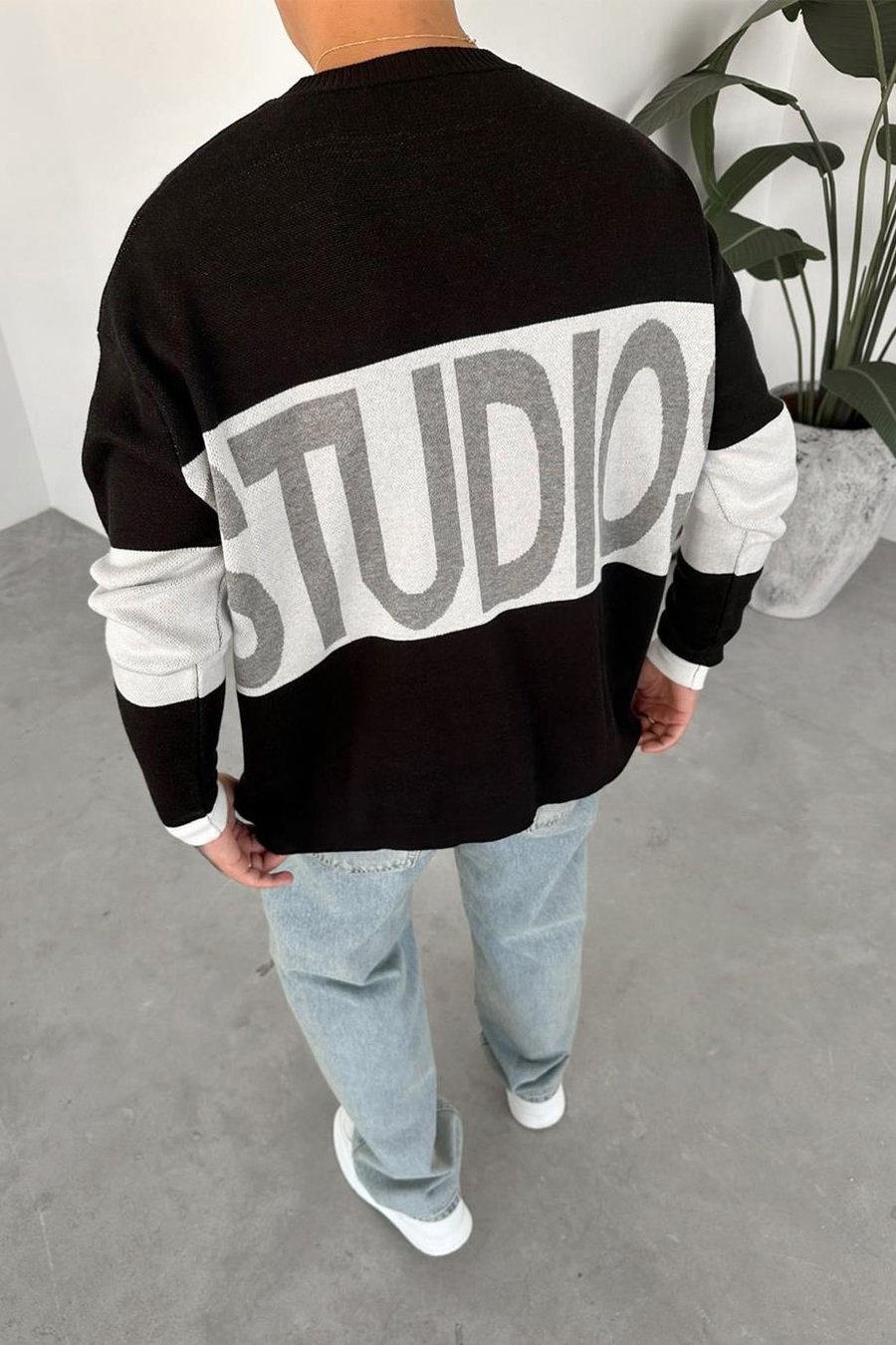 Siyah Studios Club Oversize Triko Kazak