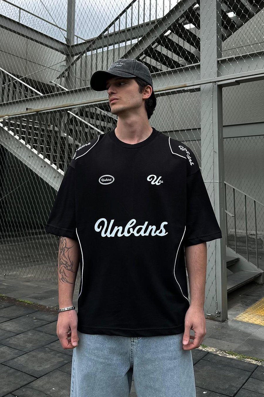 Siyah Unbdns PM Oversize Tişört