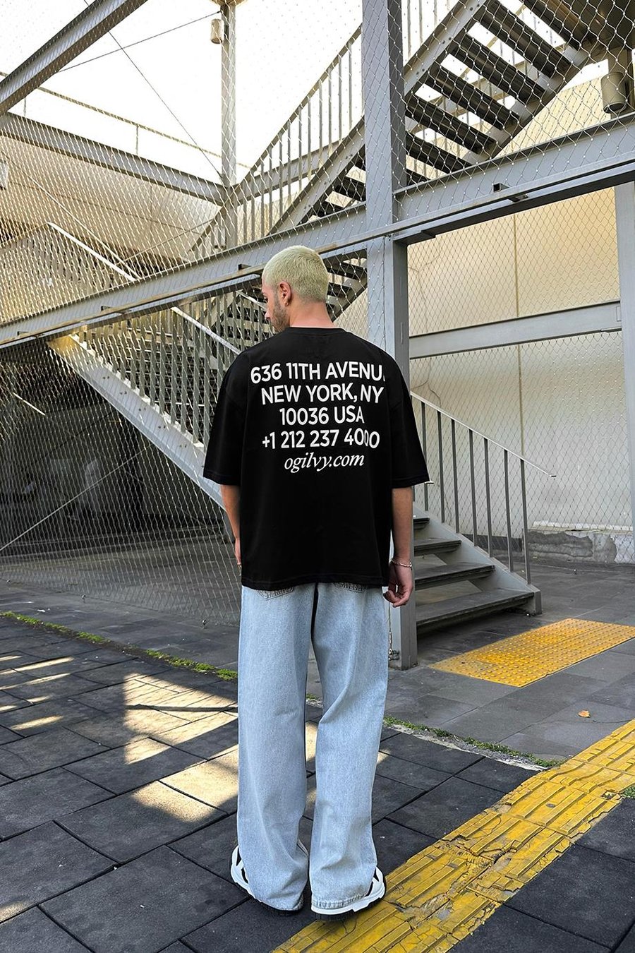 Siyah USA OUTPLENTY PREMİUM Oversize Tişört