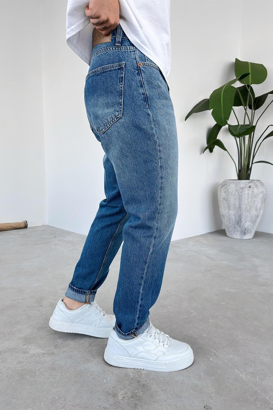 Soft Degrade Mavi Basic Regular Pantolon