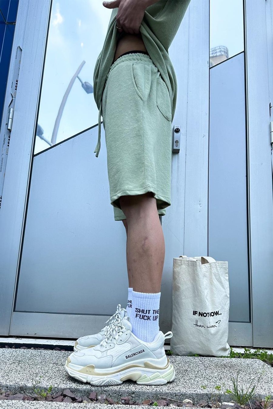 Su Yeşili Su Yeşili Basic Relaxed Fit Şort