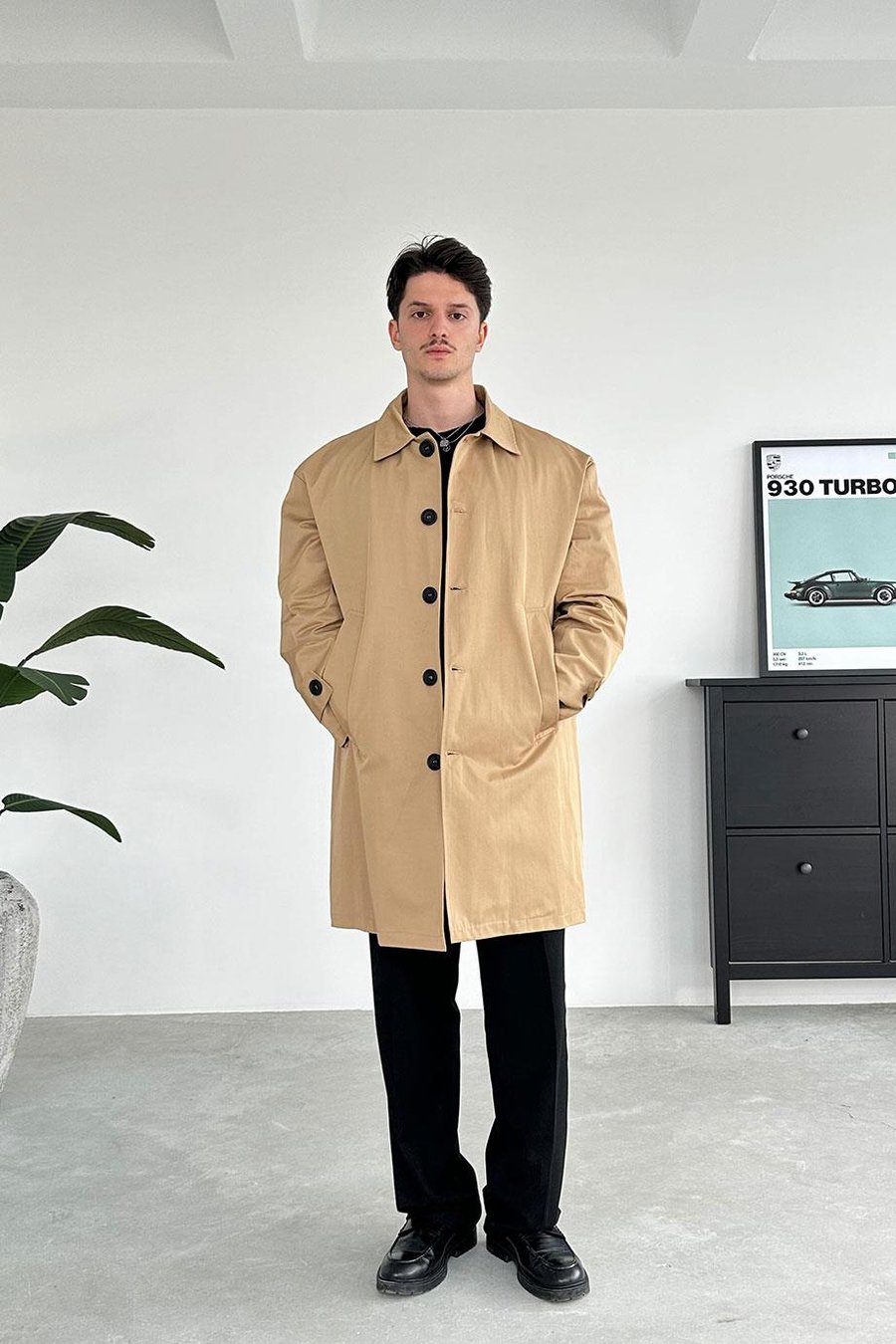 Taba Basic Oversize Trençkot