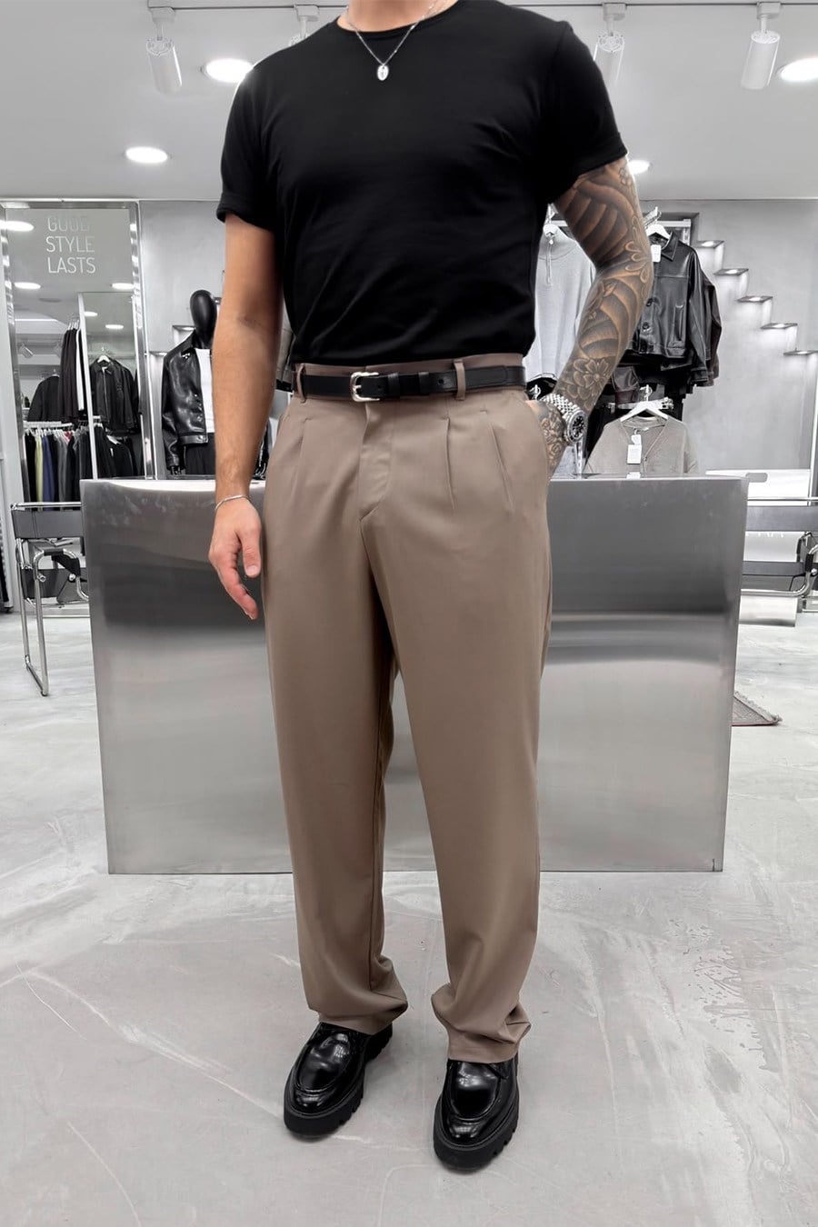 Taba Basic Premium Baggy Kumaş Pantolon