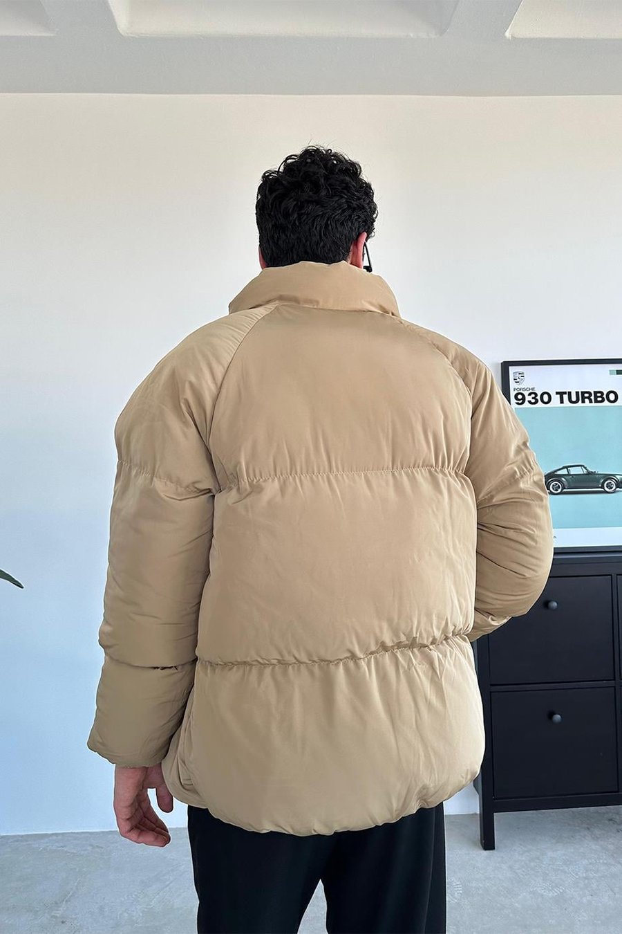 Taba Oversize Puffer Şişme Mont