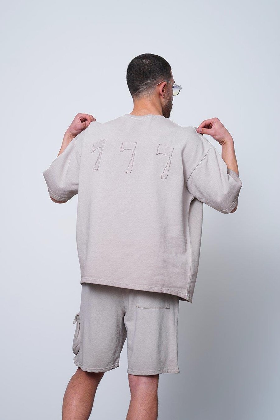 Taş Acid Wash Taş 777 E9 Oversize Tişört