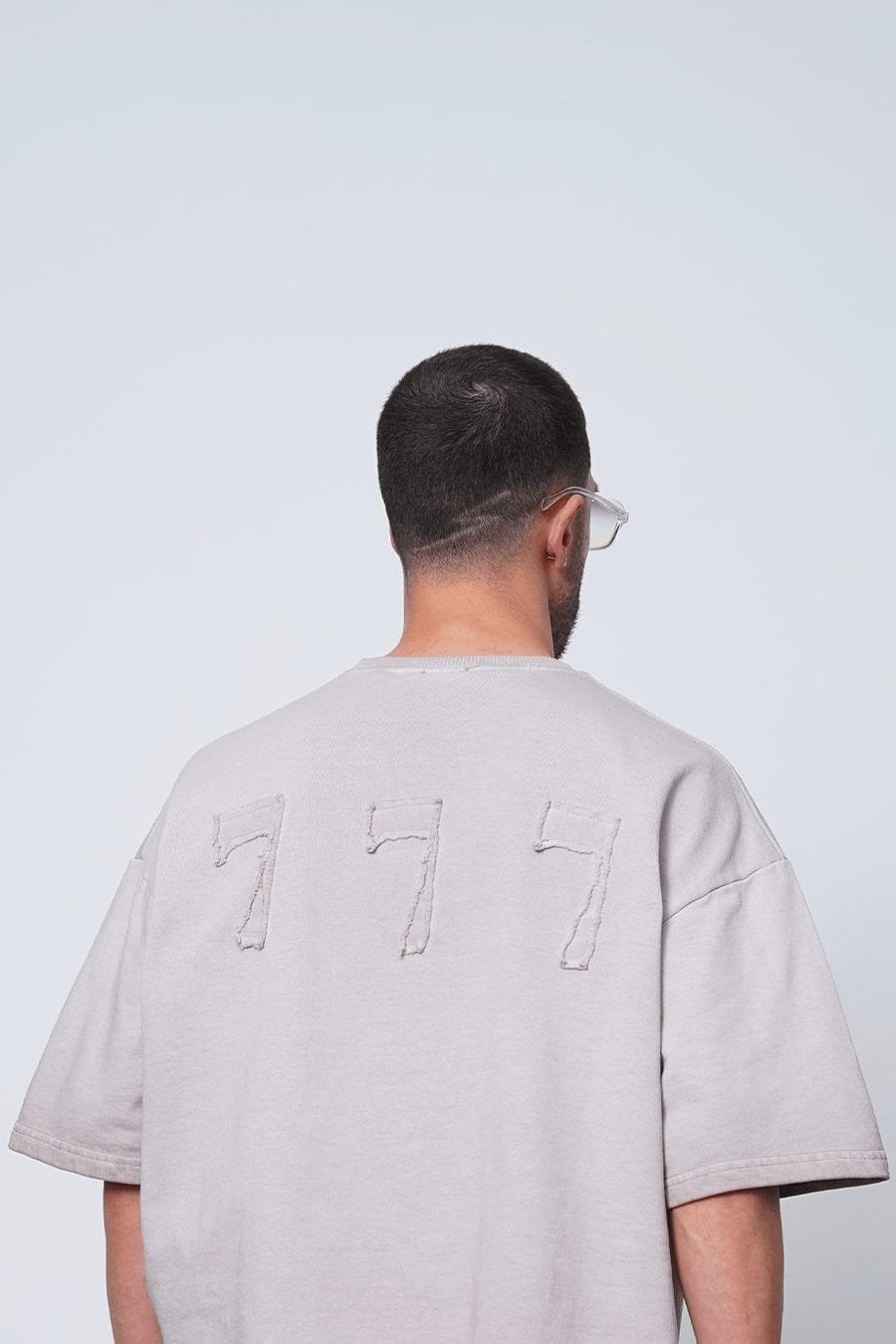 Taş Acid Wash Taş 777 E9 Oversize Tişört