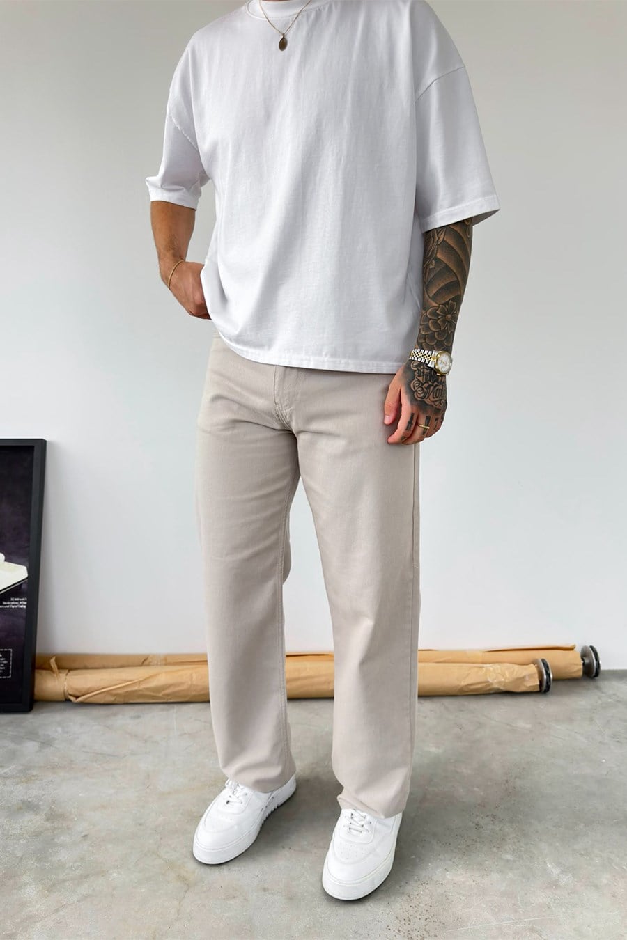 Taş Basic Baggy Fit Pantolon