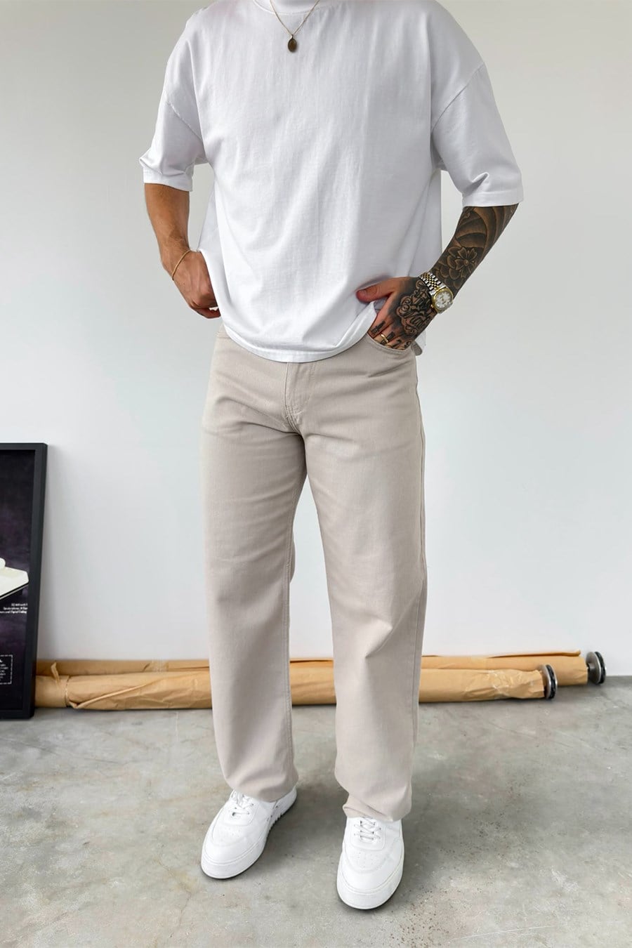 Taş Basic Baggy Fit Pantolon