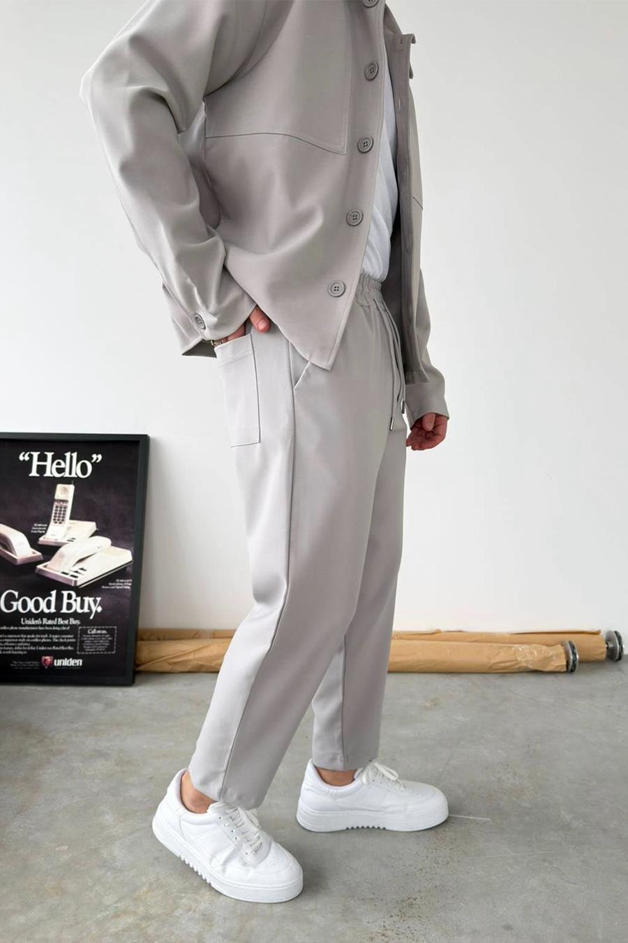 Taş Basic Boyfriend Kumaş Pantolon