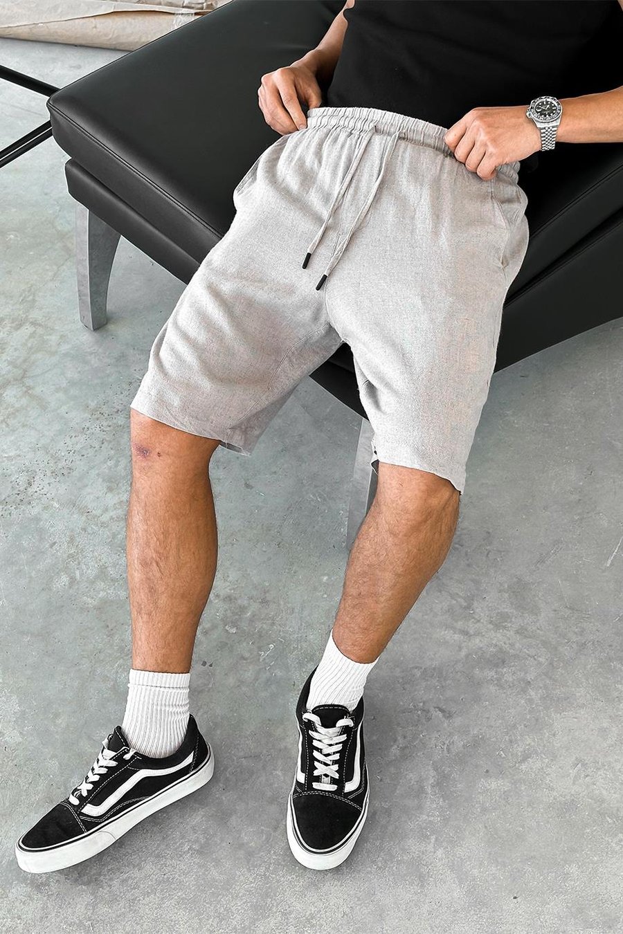 Taş Basic Keten K1 Relaxed Fit Şort