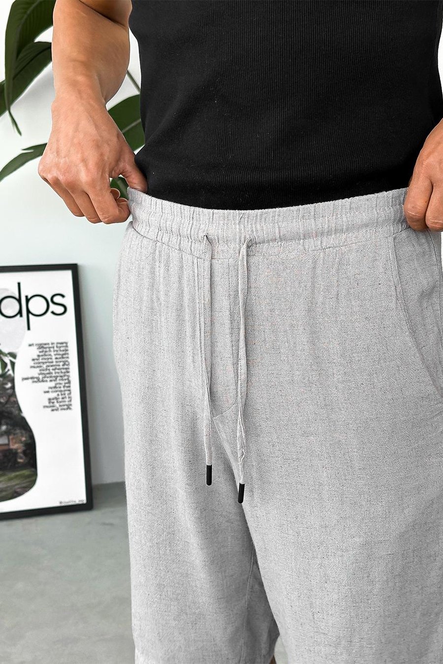 Taş Basic Keten K1 Relaxed Fit Şort