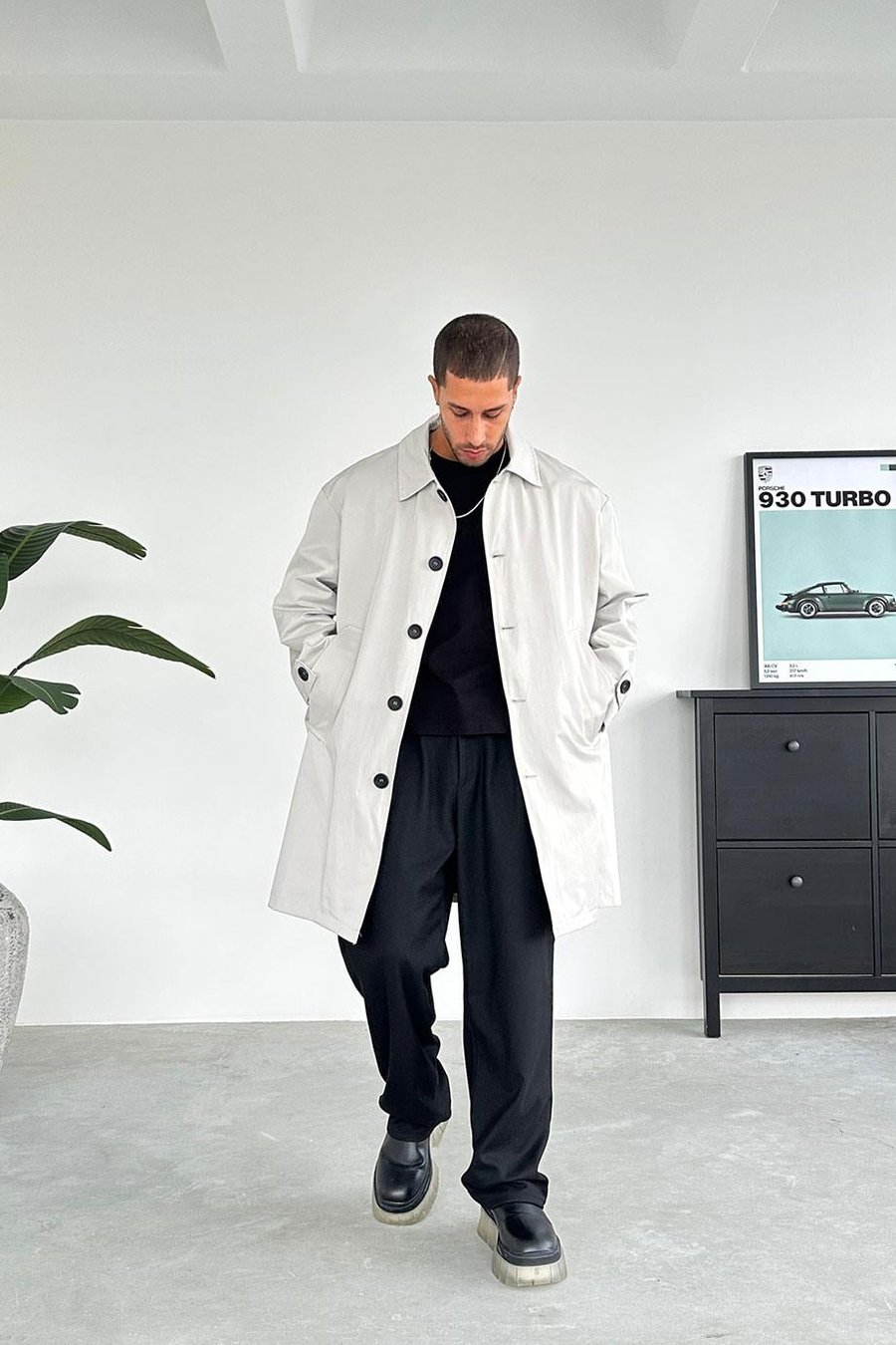 Taş Basic Oversize Trençkot