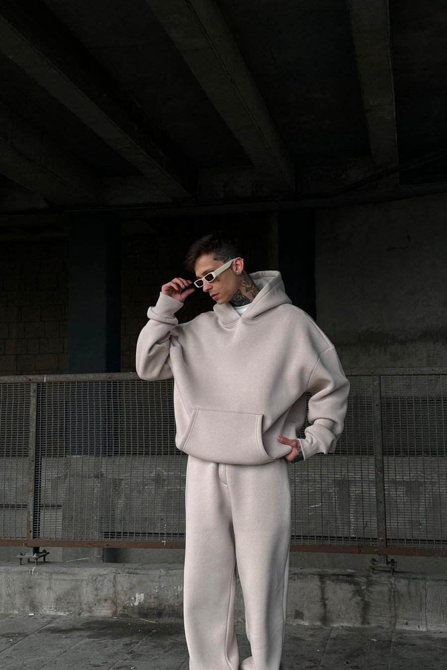 Taş HAFKA PREMİUM 3 İplik Şardonlu Oversize Sweatshirt