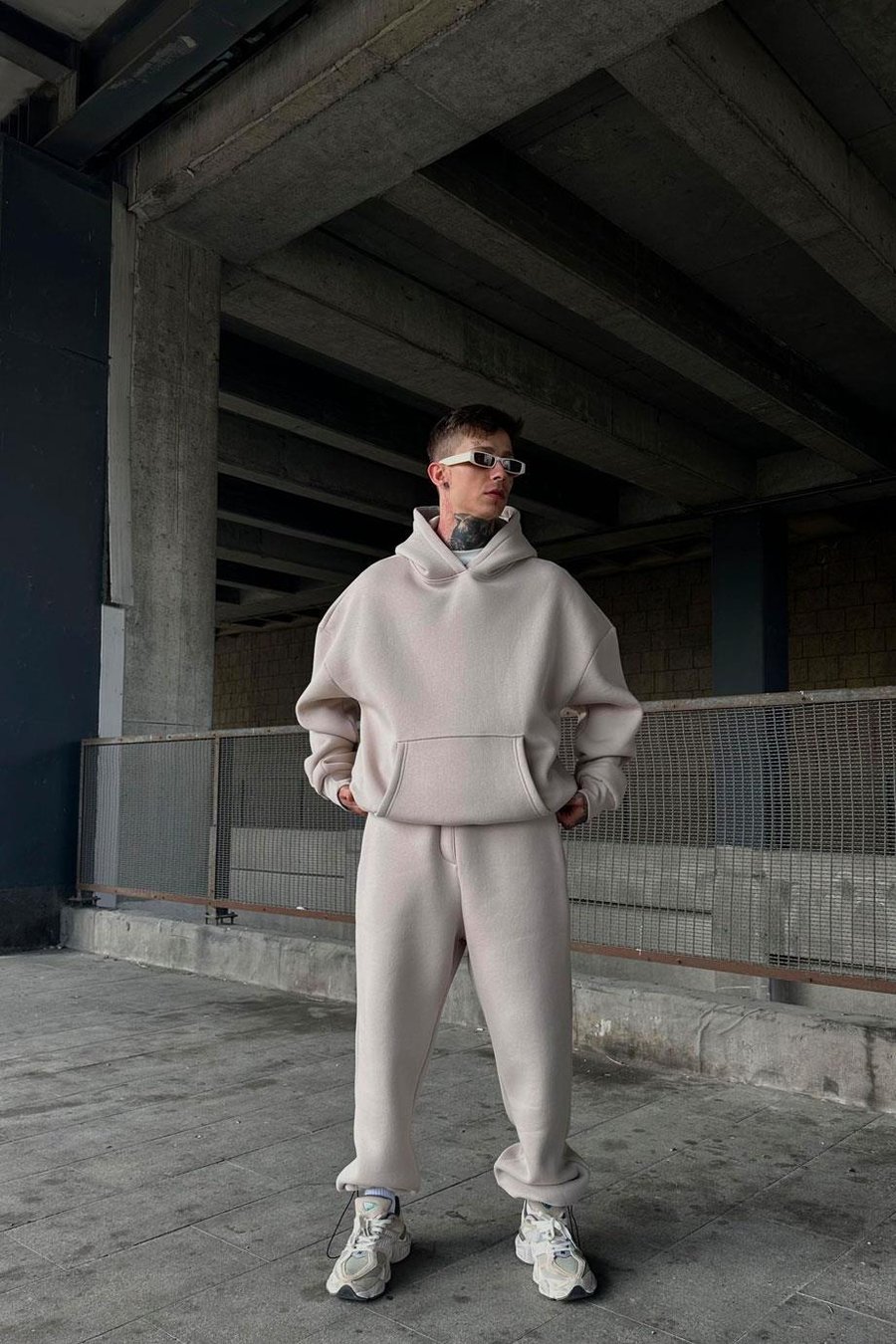 Taş HAFKA PREMİUM 3 İplik Şardonlu Oversize Sweatshirt