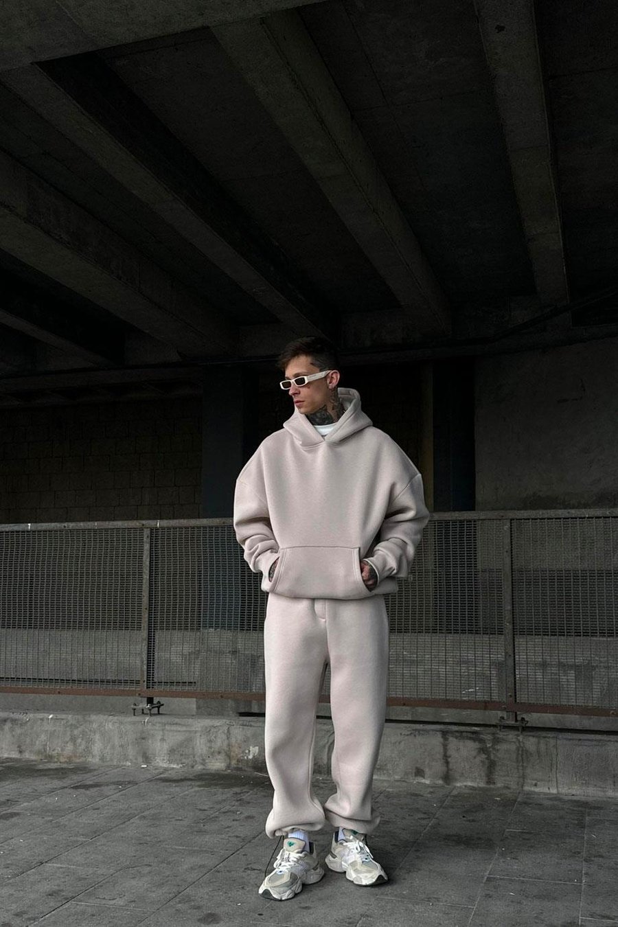 Taş HAFKA PREMİUM 3 İplik Şardonlu Oversize Sweatshirt