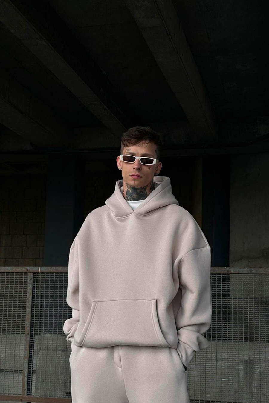 Taş HAFKA PREMİUM 3 İplik Şardonlu Oversize Sweatshirt