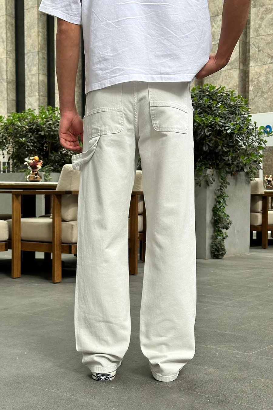Taş Patch Gül Desenli A68 DL Baggy Pantolon