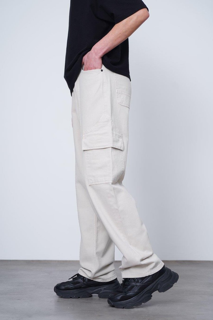 Taş Tasarım Kargo Cepli 01A DL Baggy Pantolon