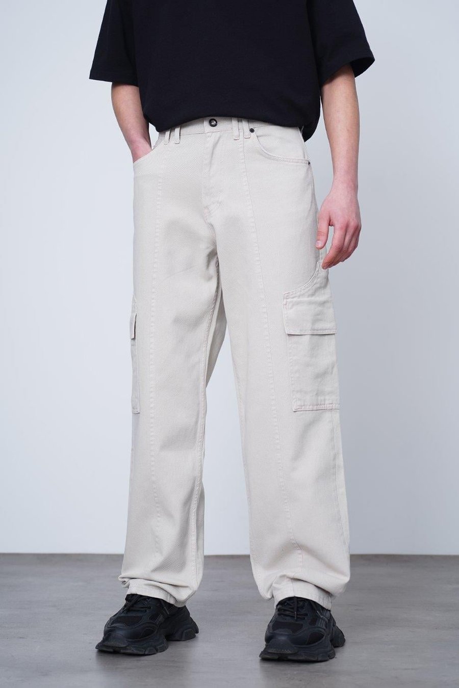 Taş Tasarım Kargo Cepli 01A DL Baggy Pantolon
