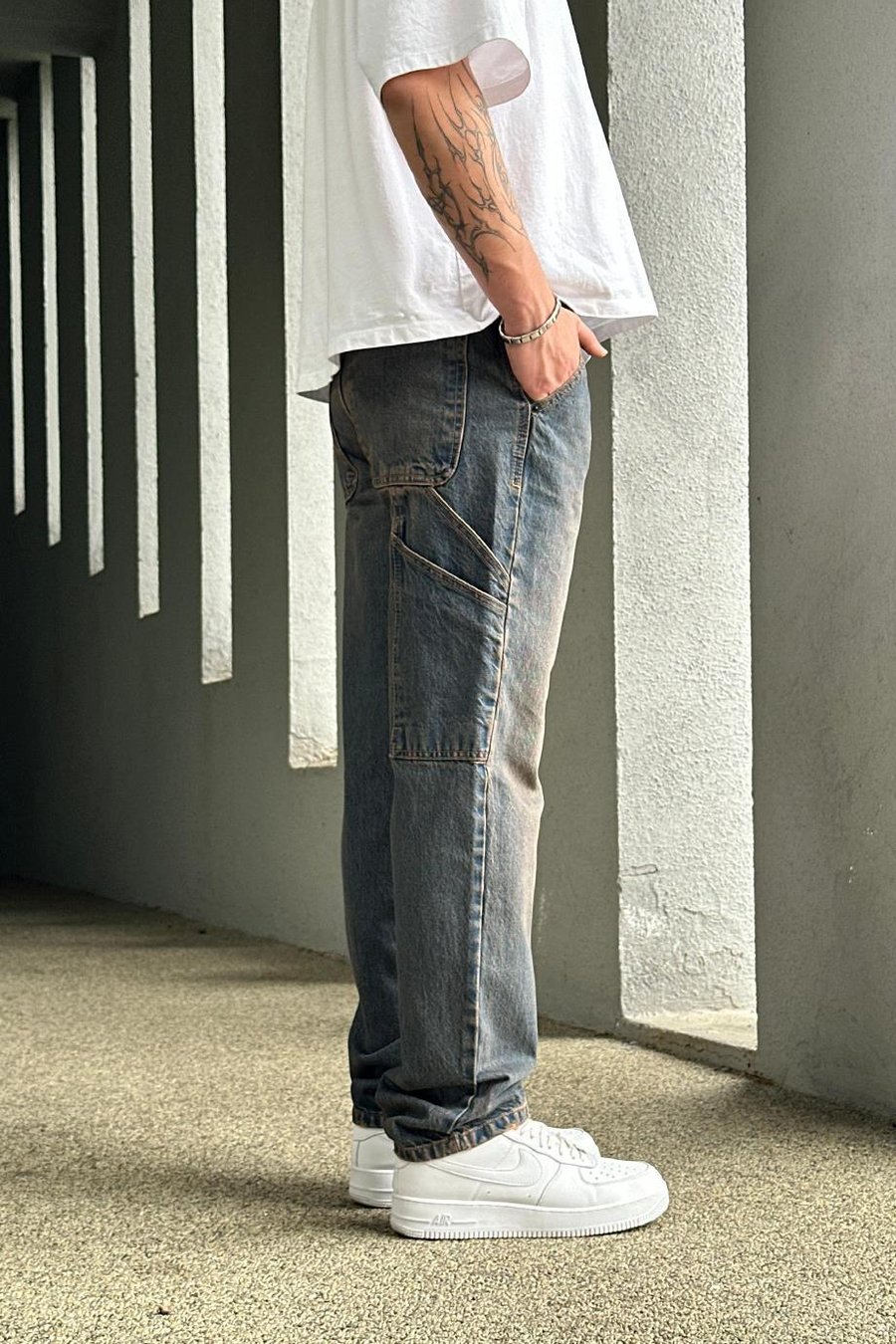 Vintage Tasarım Cepli R15 DL Baggy Pantolon