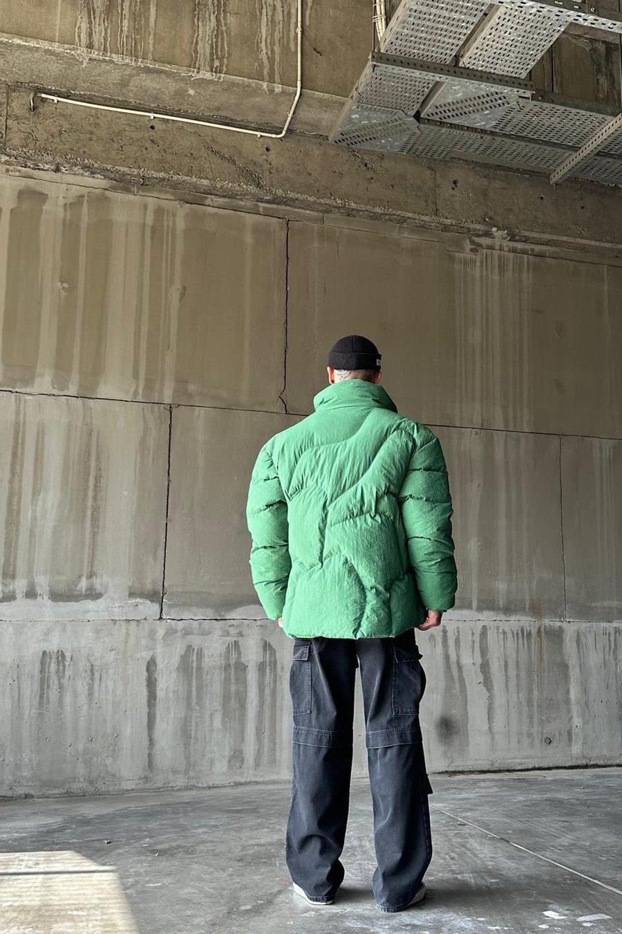 Yeşil Dai BY Oversize Şişme Mont