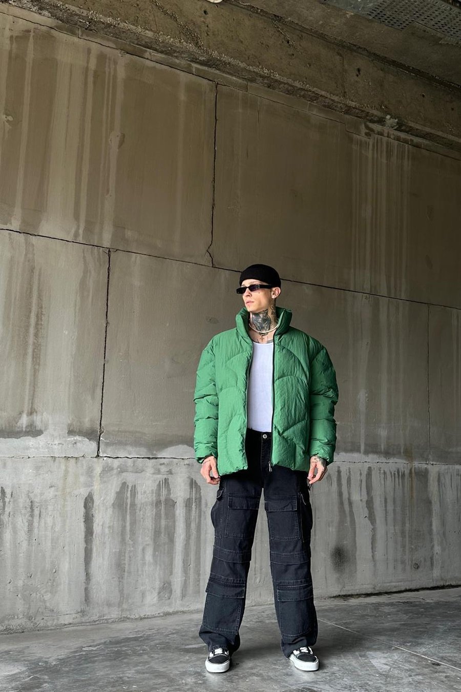 Yeşil Dai BY Oversize Şişme Mont