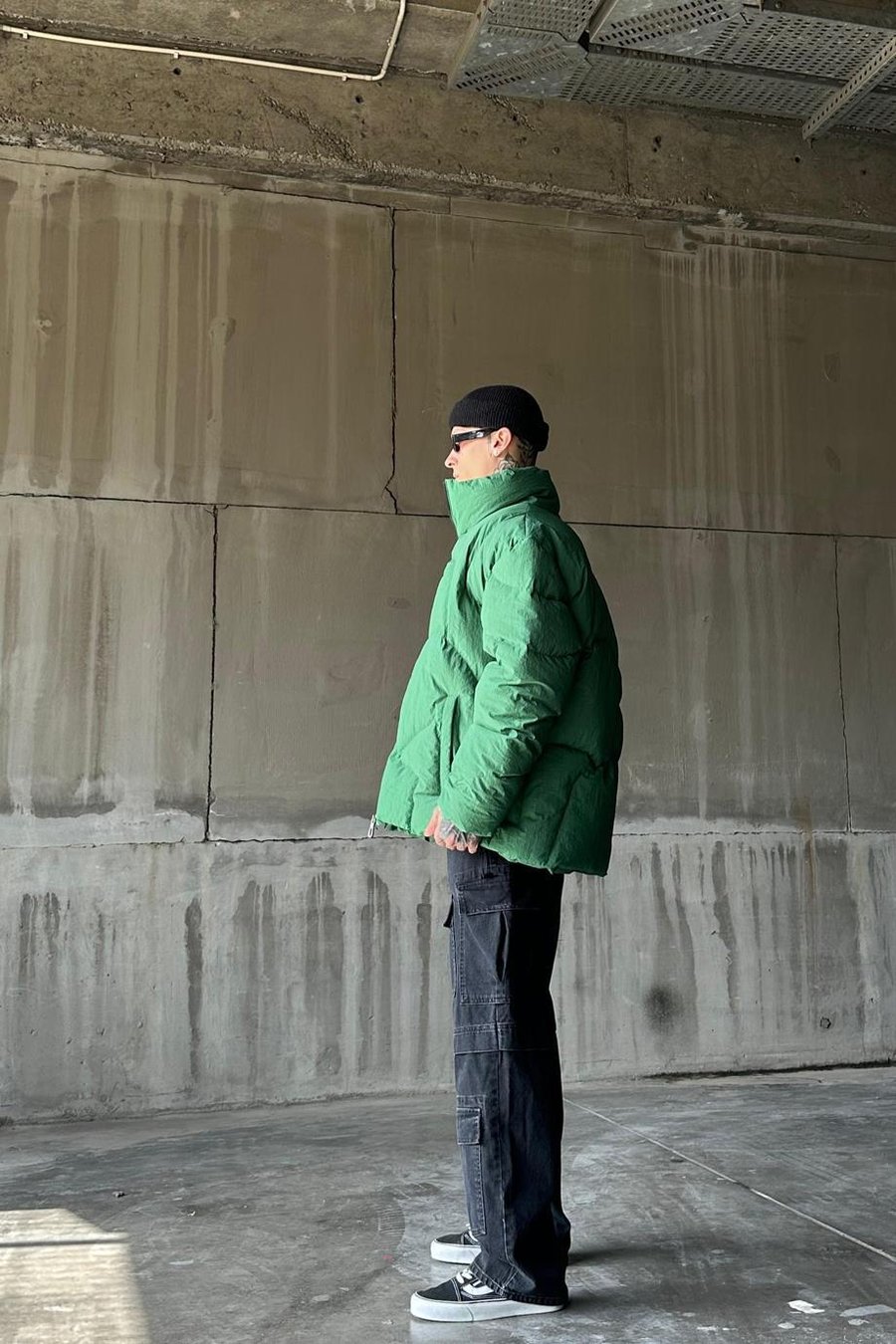 Yeşil Dai BY Oversize Şişme Mont