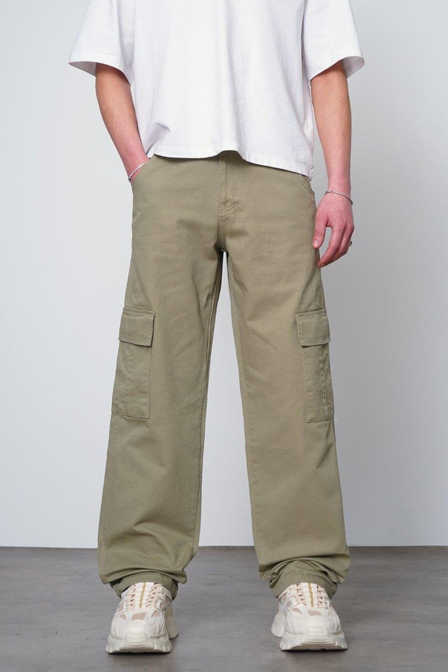Yeşil Kargo Cepli V7 DL Baggy Pantolon